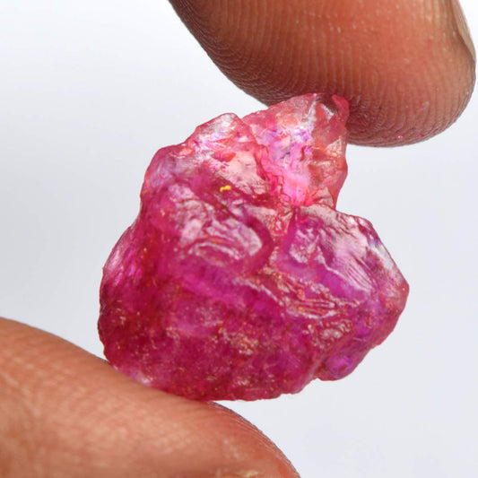 GEMHUB Natural Crystals And Healing Stones 8.00 Carat Raw Rough Ruby Healing Crystals For Jewelry Making
