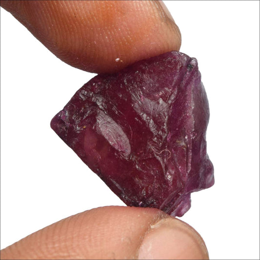 GEMHUB Loose Gemstones Beads Natural Crystals And Healing Stones 22 Carats Raw Rough Ruby Healing Crystals For Jewelry Making