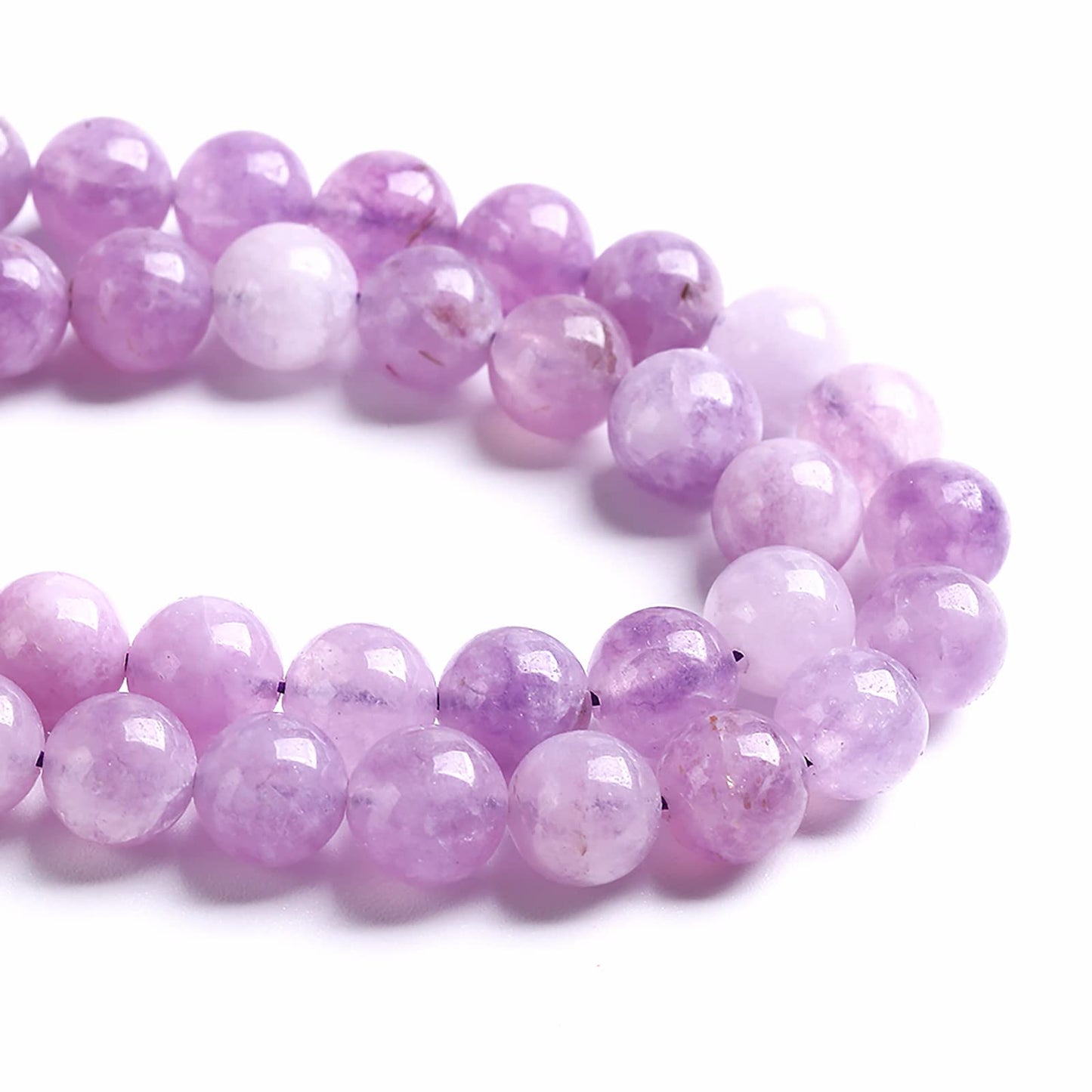 10MM 36PCS Natural Stone Lavender Amethyst Crystal Beads for Jewelry Making DIY Bracelet