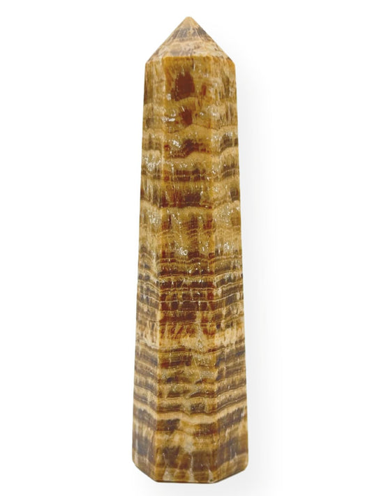 WholesaleGemShop 3 Inch (70 mm) Gemstones Aragonite Obelisk Tower Jumbo Facet Aura Rock Crystal Natural Polished Earth Wand Spirit