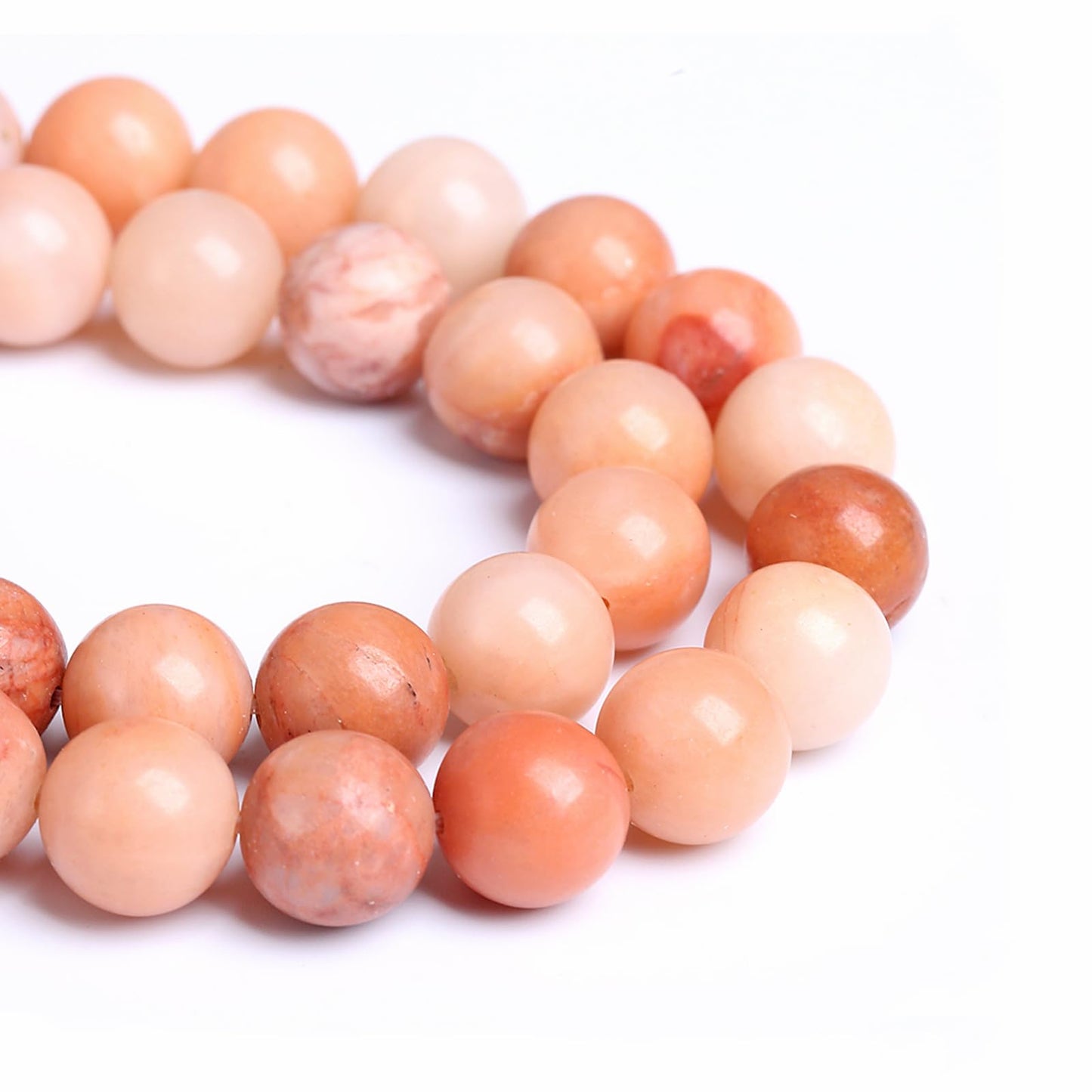 12MM 31PCS Natural Stone Pink Aventurine Loose Beads for Jewelry Making DIY Bracelet