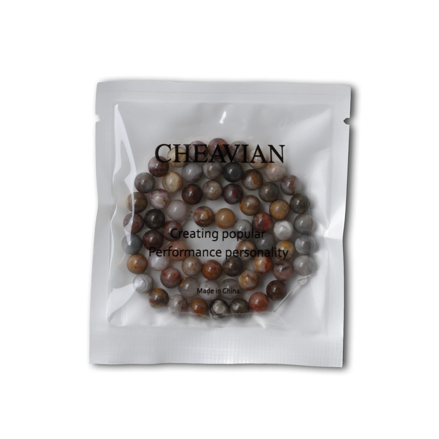 CHEAVIAN 60PCS 6mm Natural Gobi Agate Stone Gemstone Round Loose Beads for Jewelry Making Suppliese 1 Strand 15"