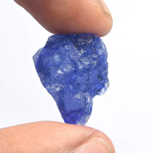 GEMHUB Rough Natural Sapphire 15.00 Ct Rare Raw Blue Loose Gemstone for Jewelry Making