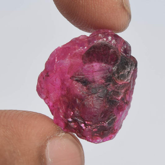 GEMHUB Natural Crystals And Healing Stones 17.00 Carat Raw Rough Ruby Healing Crystals For Jewelry Making