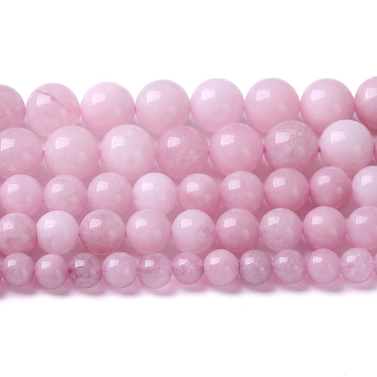 6MM 60PCS Kunzite Beads Round Loose Beads for Jewelry Making DIY Bracelet Necklace Crystal