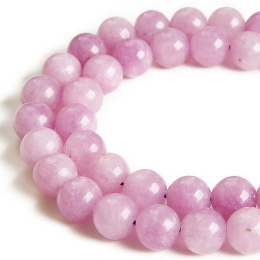 60pcs 6mm Kunzite Beads Natural Gemstone Beads Round Loose Beads for Jewelry Making
