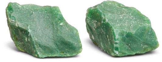 Healing Crystal Stones, 1.25-2.0" Large Reiki Healing Gemstones Natural Tumbled Polished Stones for Energy Witchcraft Therapy Meditation Pack 2 (Green Jade)