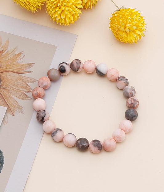 BOMAIL Natural Stone Bracelet for Women Men - 8MM Semi-Precious Gemstone Beaded Bracelet Healing Crystal Stretch Bracelet Yoga Bracelets Jewelry