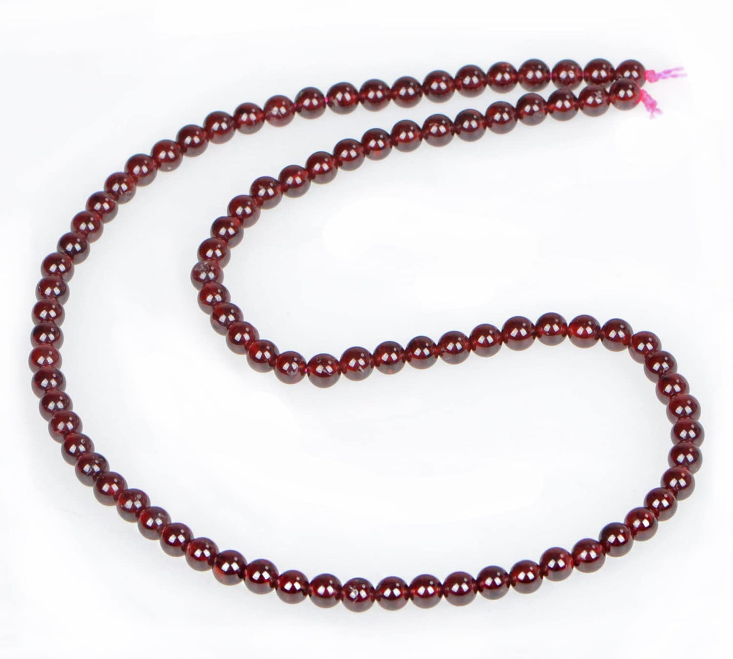 AD Beads Natural Gemstone Round Loose Beads 15" for Bracelet Necklace Earrings Jwelery Making Crafts DIY (4mm, Dark Red Garnet)