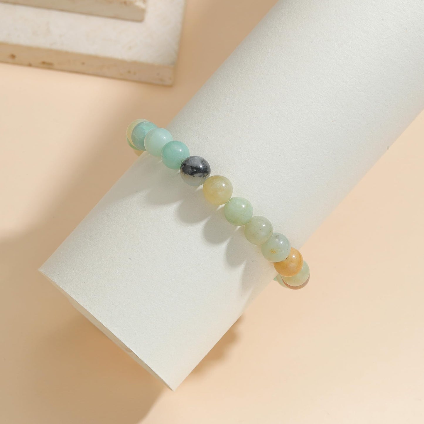 Udolfly Womens Crystal Beaded Bracelets for Women Men Protective Energy Bracelet Natural Gemstone Bead Bracelet 4mm Amazonite