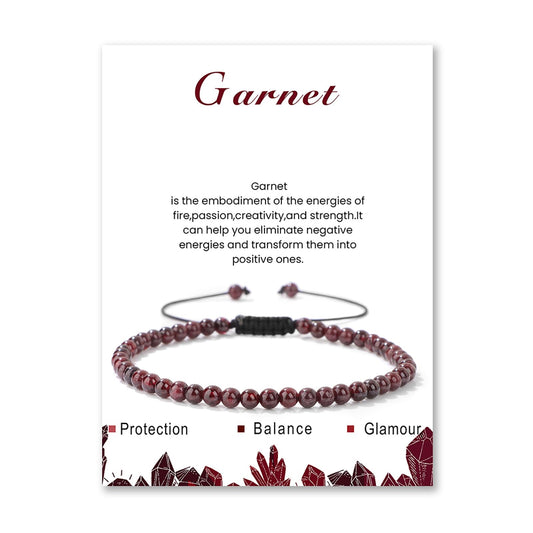 Lit Wall Garnet Anklets for Women Beach Boho Ankle Waterproof Garnet Anklet Bracelets Adjustable Beaded Ankle Bracelet Plus Size Anklets Gemstone Anklet Jewelry Gift for Her