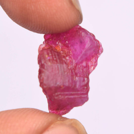 Loose Rough Ruby Gemstone 11.00 Genuine Untreated Ruby Gemstone Crystal Certfied Ruby Loose Gemstone