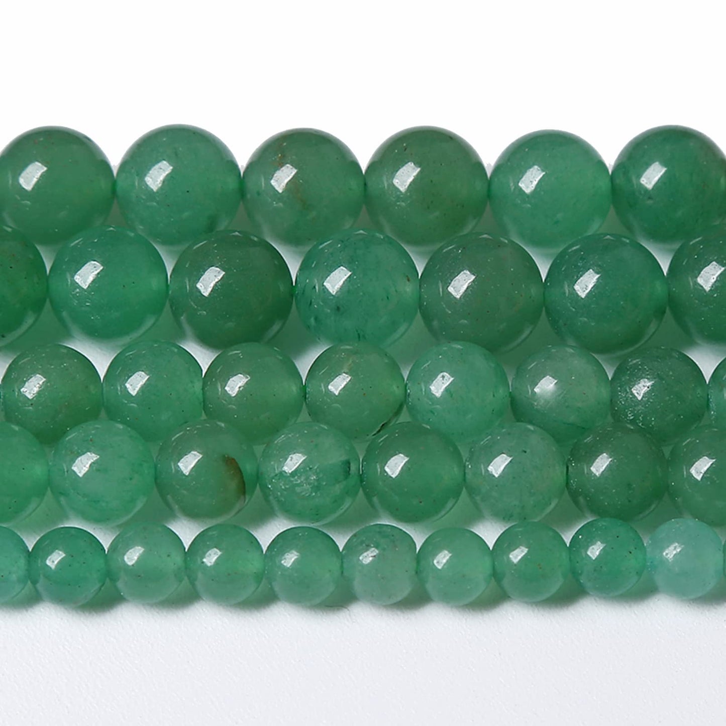 4MM 86PCS Natural Stone Green Aventurine Gemstone Loose Beads for Jewelry Making DIY Bracelet 1 Strand