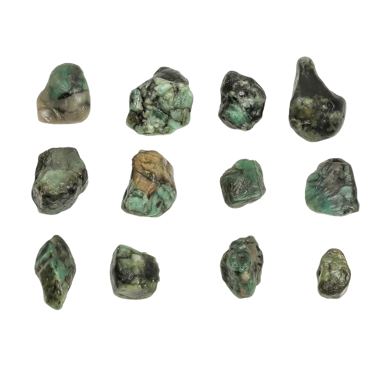 GEMKORA 100 carats Raw Green Emerald Stone Lot, Rough Gemstone, Natural Crystals, Chakra Crystals, Healing Stones, Wholesale Pack, Jewelry Making Supply, Supply, (2 to 3pcs)