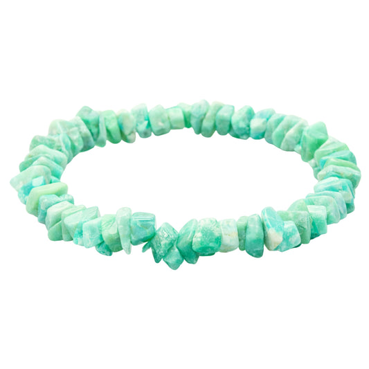 Amazing Gemstone Chips Bracelet (Amazonite)
