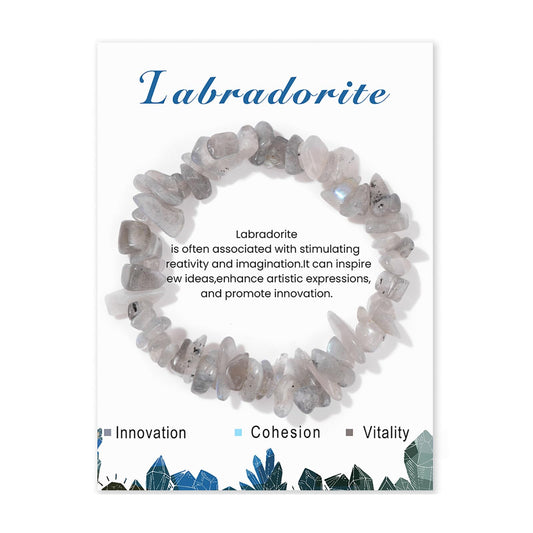 Labradorite Bracelet for Women 5-8mm Raw Labradorite Bracelet Natural Stone Beaded Bracelet Labradorite Crystal Bracelet Healing Bracelets Labradorite Jewelry for Women