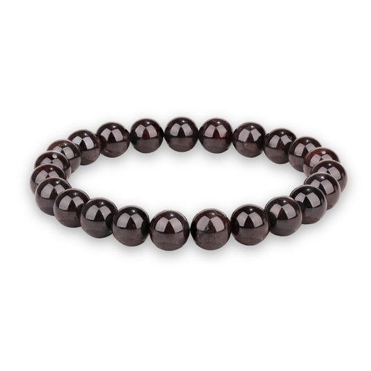 Crystal Vibe Passion Bracelet – Garnet Healing Bracelet for Love, Motivation & Strength – Natural 8mm Gemstone Beads Bracelet for Women Men