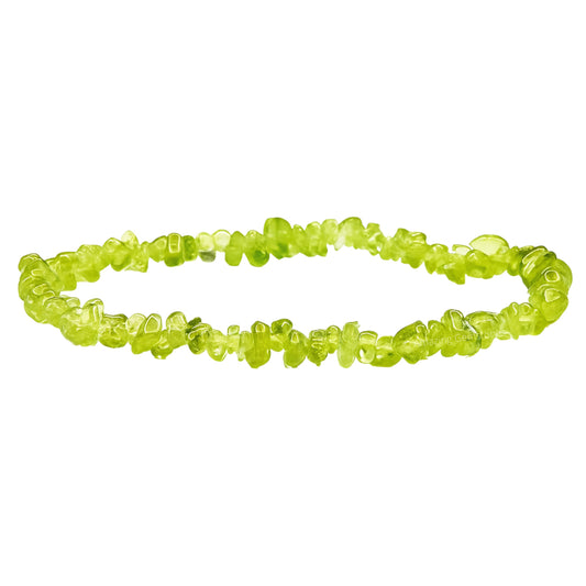 Amazing Gemstone Chips Bracelet (Peridot)