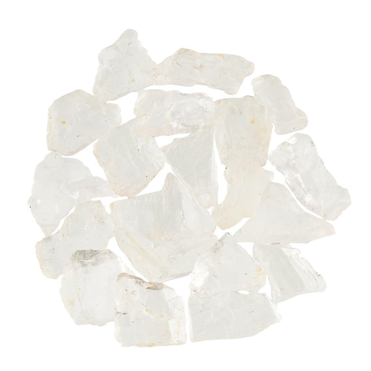 ColouredRocks 50 carats Petalite UV Crystals, Raw Stones, Rough Gemstones, Jewelry Making Supply, Cabbing, Polishing, Cutting, DIY, Crafts (16-20pcs) (5-10mm)