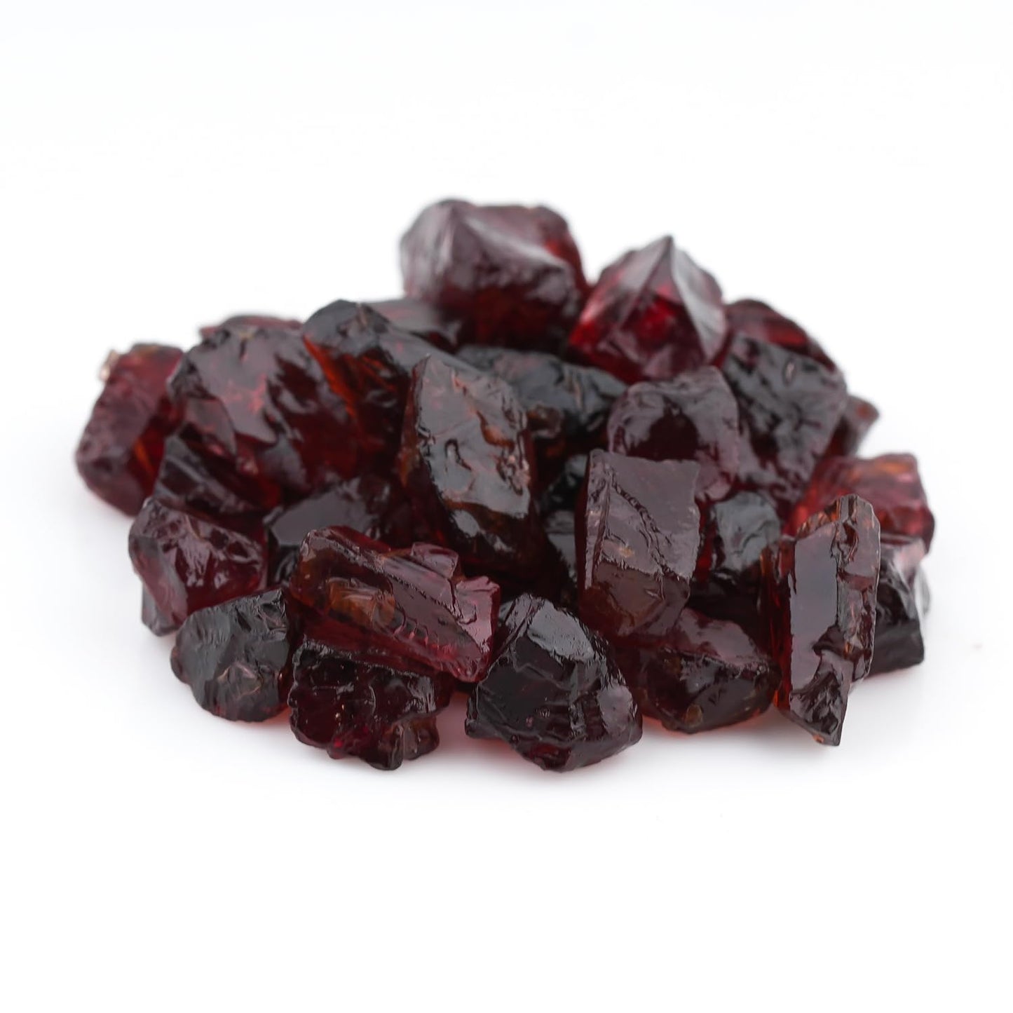 ColouredRocks (100 carats.) RED GARNET, Raw Crystals, Raw Stones, Rough Gemstones, Jewelry Making Supply, Cabbing, Polishing, Cutting, DIY, Crafts (35+ pcs.) (5-8 mm size)