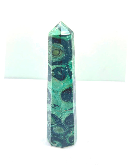 WholesaleGemShop 3 Inch (70 mm) Gemstones Kambaba Jasper Obelisk Tower Jumbo Facet Aura Rock Crystal Natural Polished Earth Wand Spirit