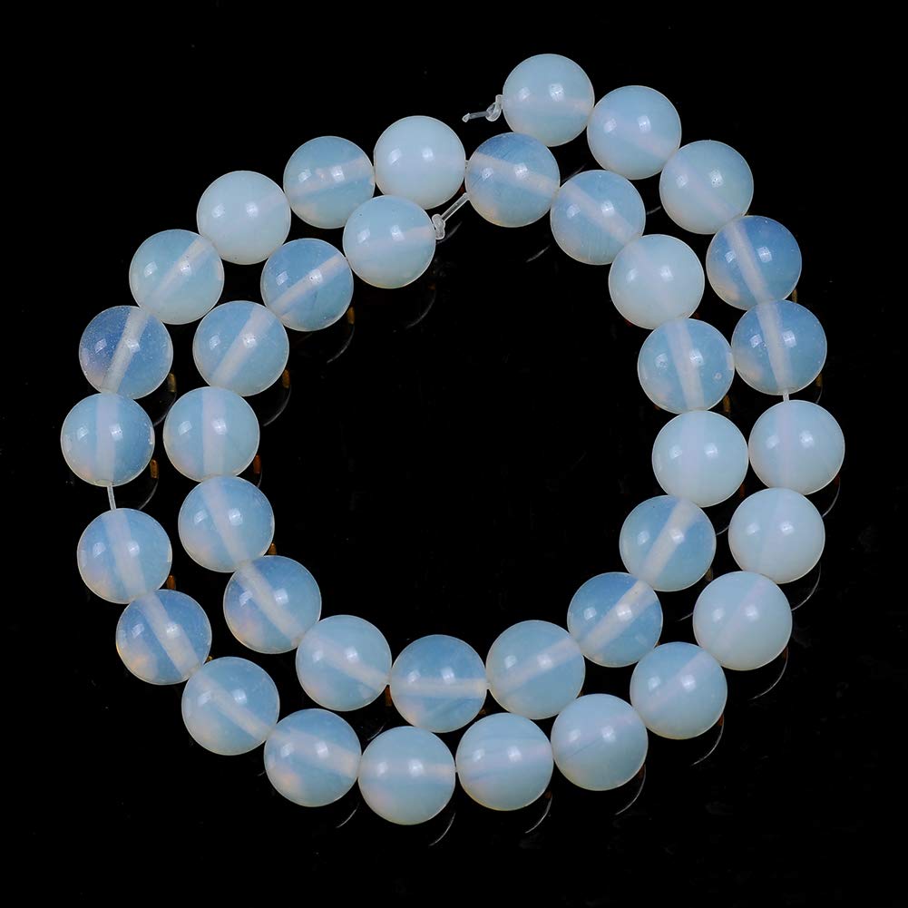 Natural Stone Beads 8mm Opal Gemstone Round Loose Beads Crystal Energy Stone Healing Power for Jewelry Making DIY,1 Strand 15"
