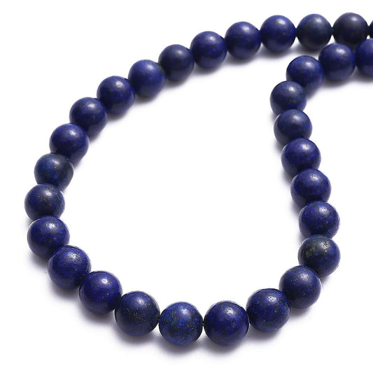 BEADIA Natural Lapis Lazuli Stone Round Loose Semi Gemstone Beads for Jewelry Making 4MM 89PCS