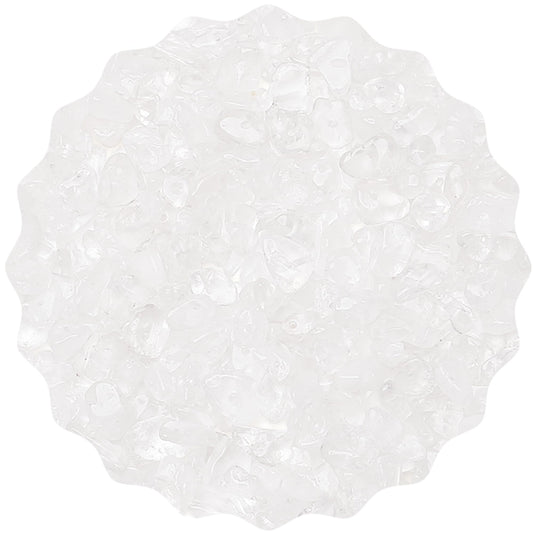 ZHIYUXI 400pcs Clear Quartz Beads 5-8mm Crystals Gemstones for Bracelet Making 2 Strands Irregular Stone Loose Rocks Bead for Jewelry Making Hole Drilled Natural Chips DIY Necklace Craft Gifts