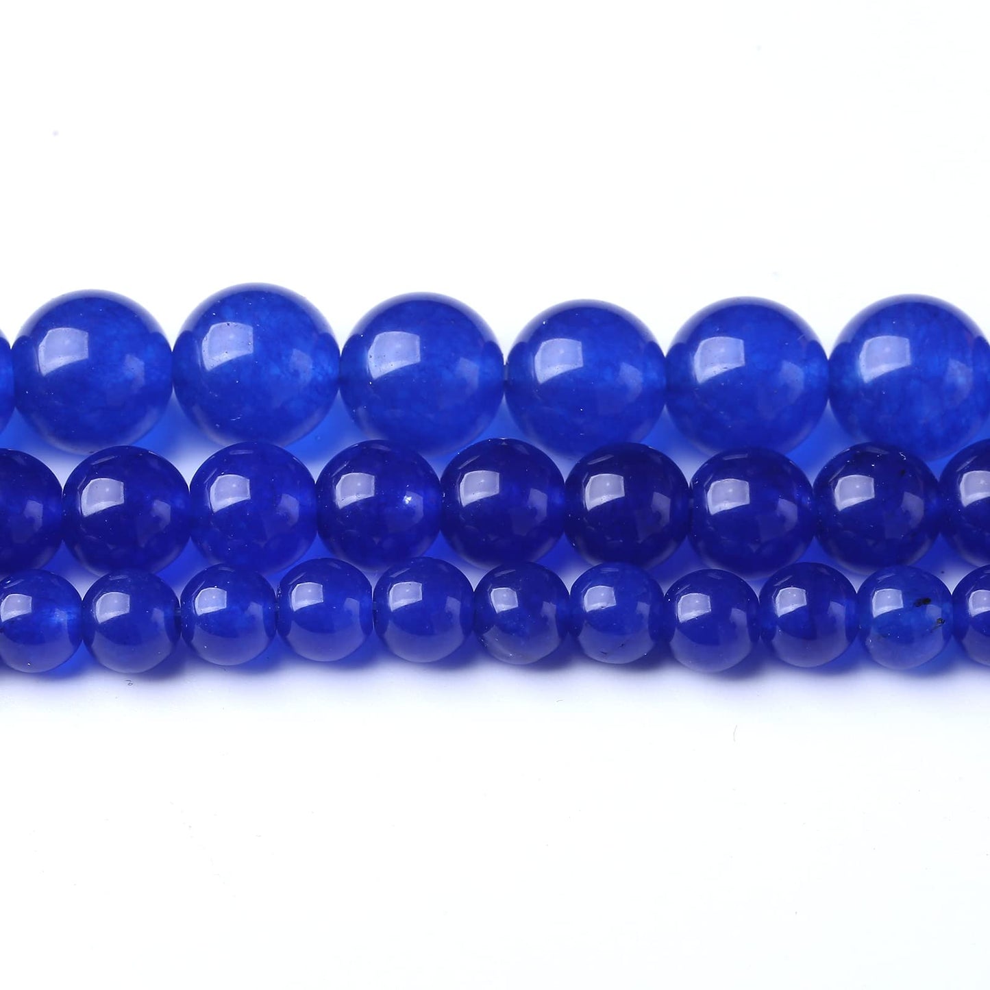 90PCS 4MM Blue Chalcedony Stone Beads Natural Gemstone Bead Crystal Healing Energy Jewelry Making DIY 17 inches
