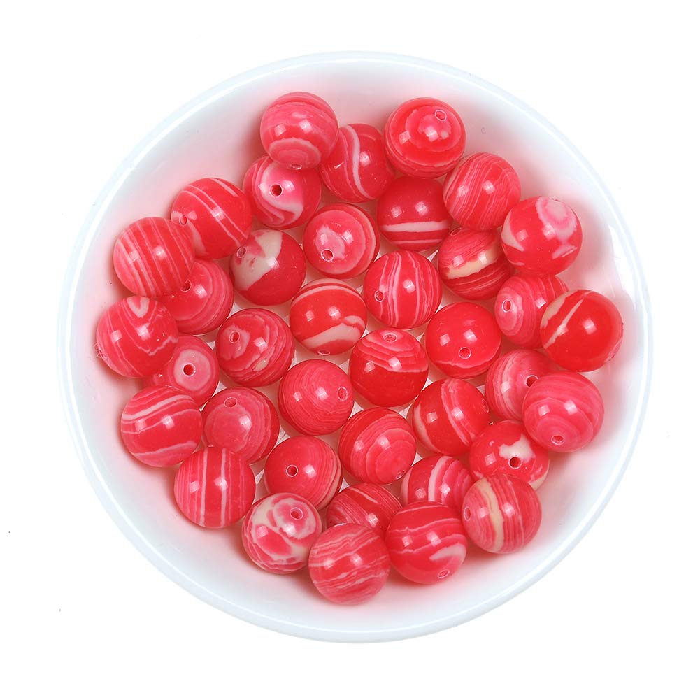 Natural Stone Beads 4mm Watermelon Gemstone Round Loose Beads Crystal Energy Stone Healing Power for Jewelry Making DIY,1 Strand 15"