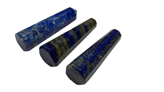 WholesaleGemShop Lapis Lazuli 3 Inch Gemstones Obelisk Tower Jumbo Facet Aura Rock Crystal Natural Polished Earth Wand Spirit