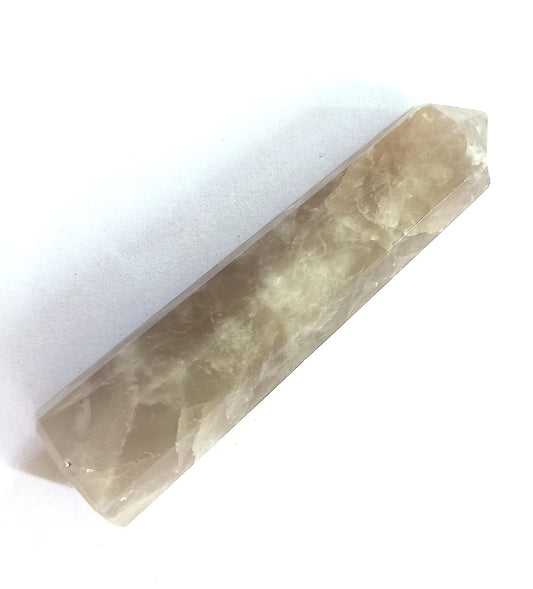 WholesaleGemShop 3 Inch Indian Smoky Quartz Gemstones Obelisk Tower Jumbo Facet Aura Rock Crystal Natural Polished Earth Wand Spirit