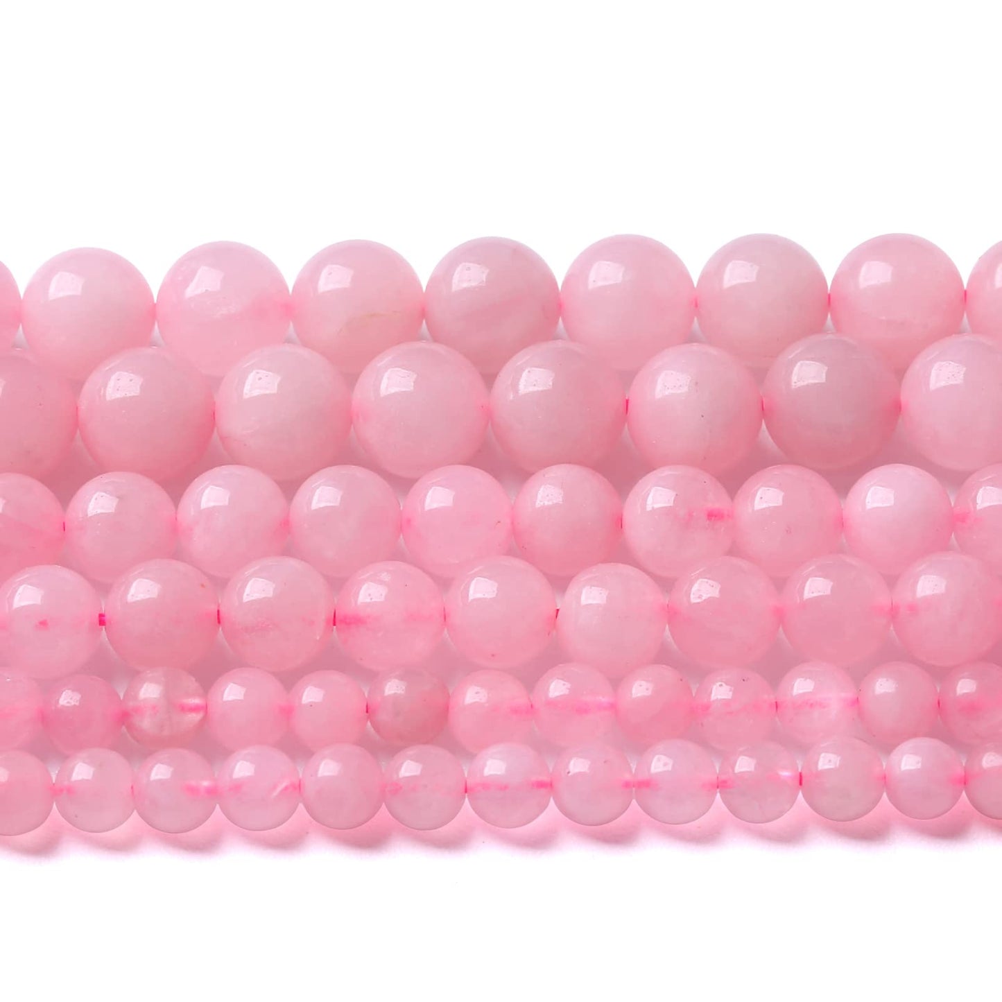 6MM 61PCS Natural Stone Brazilian Rose Quartz Crystal Beads for Jewelry Making DIY Bracelet