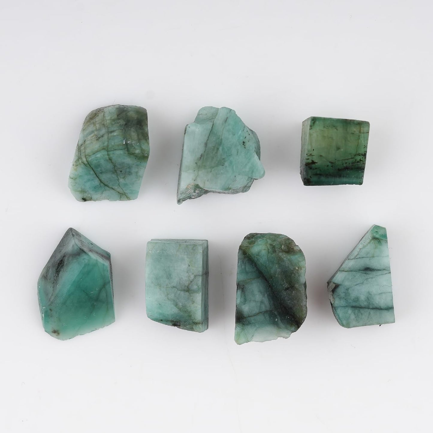 CRYSTALIS 50 carats Natural Emerald, Loose Gemstone Wholesale Bulk Rough Jewelry Making Supply, Chakra & Healing Raw Stones, Wire Wrapping, DIY, Gem Collection, Size : 10-15mm