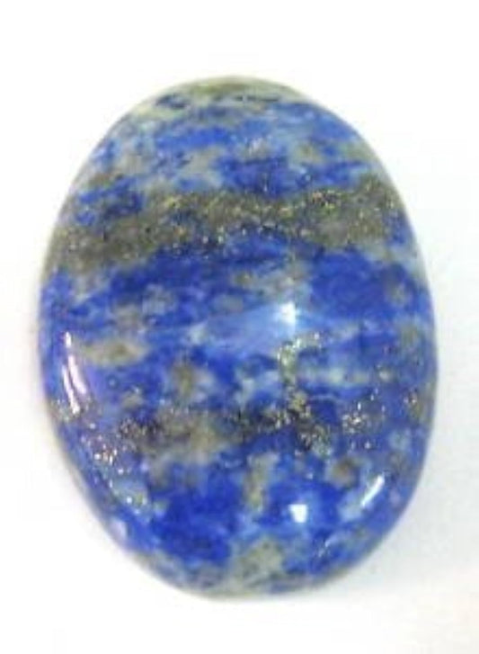 crystalmiracle Beautiful Lapis Lazuli 1 Inch Worry Stone Positive Energy Crystal Healing Thumb Stone for Reiki Protective Meditation Feng Shui Gifts for Men Women