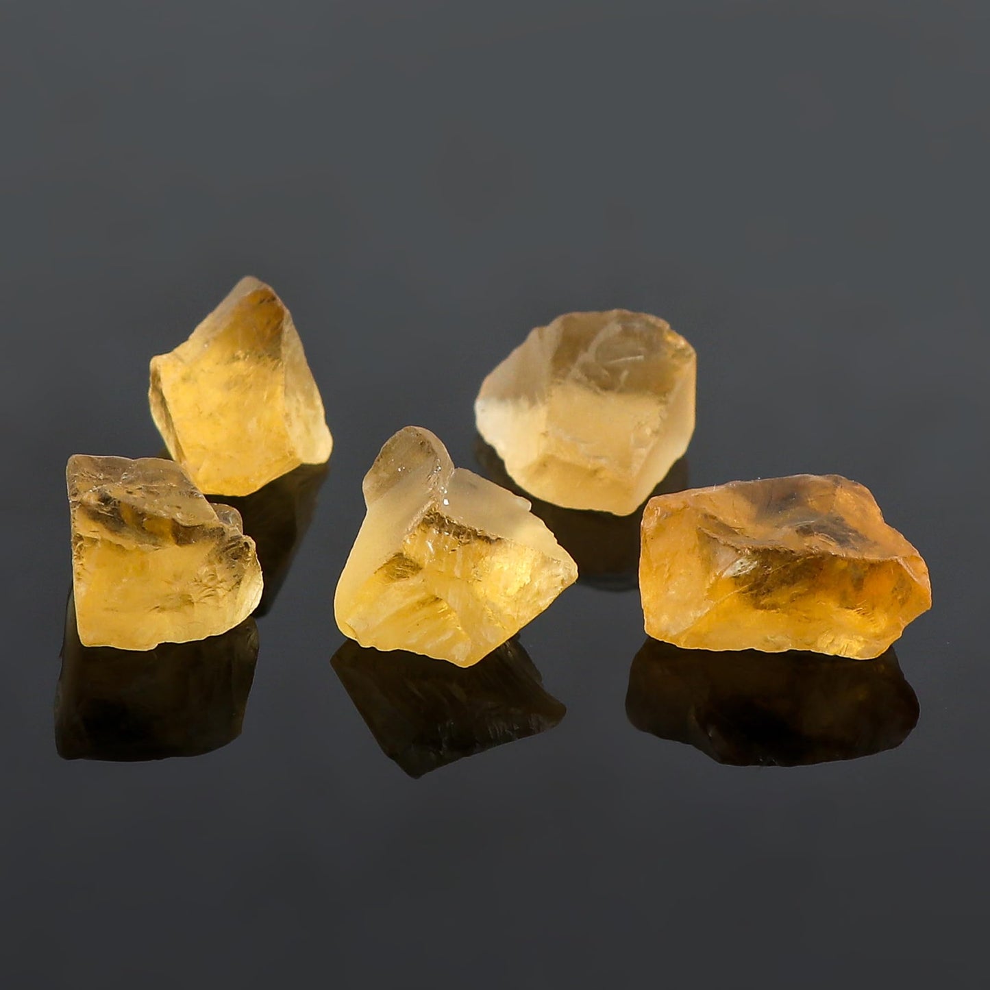 CRYSTALINES 5pcs, Wholesale Natural Raw Beer Quartz Gemstone, Bulk Rough Stone, Loose Supplies DIY Crafts-Jewelry Making, Assorted Raw Gems, Healing Crystals, Decoration, Gem Collection