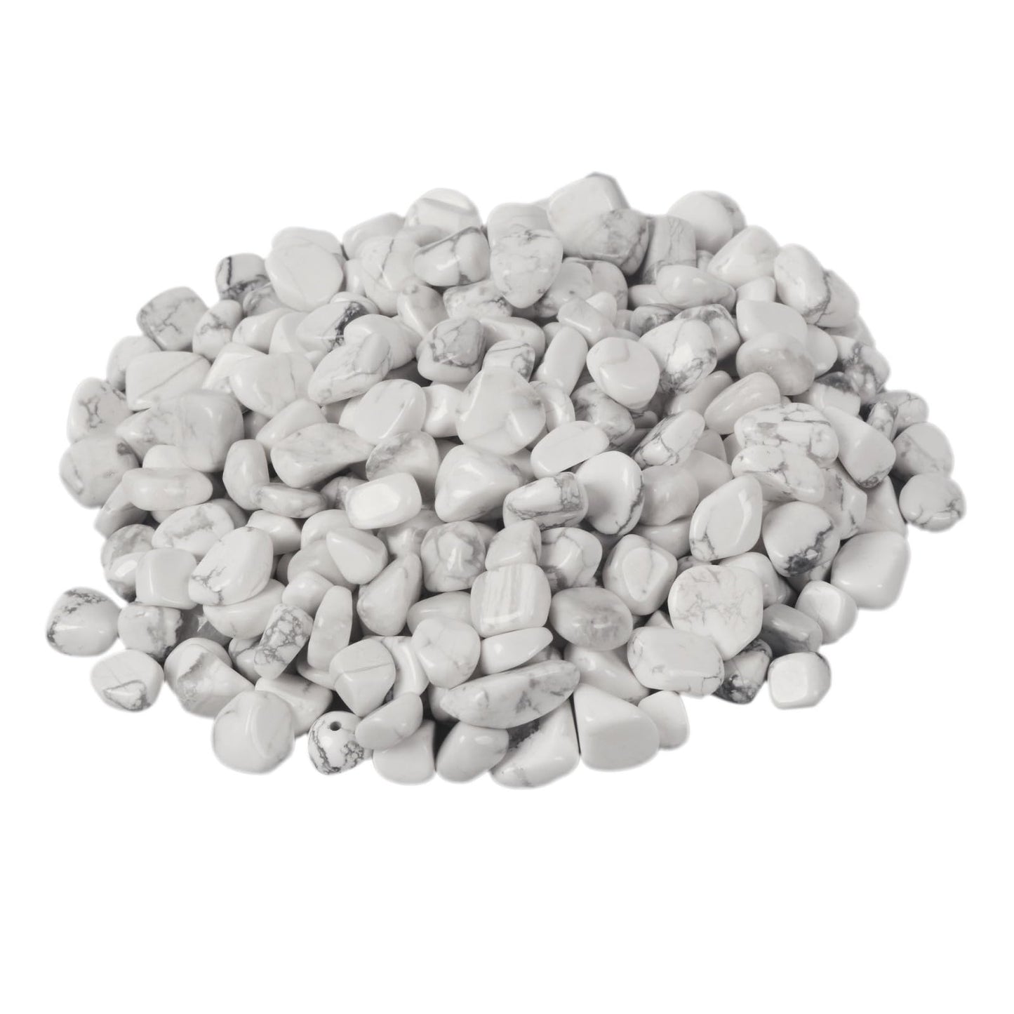Justinstones White Howlite Chips Crushed Tumbled Stone Crystal Healing Embellishments 100 Grams
