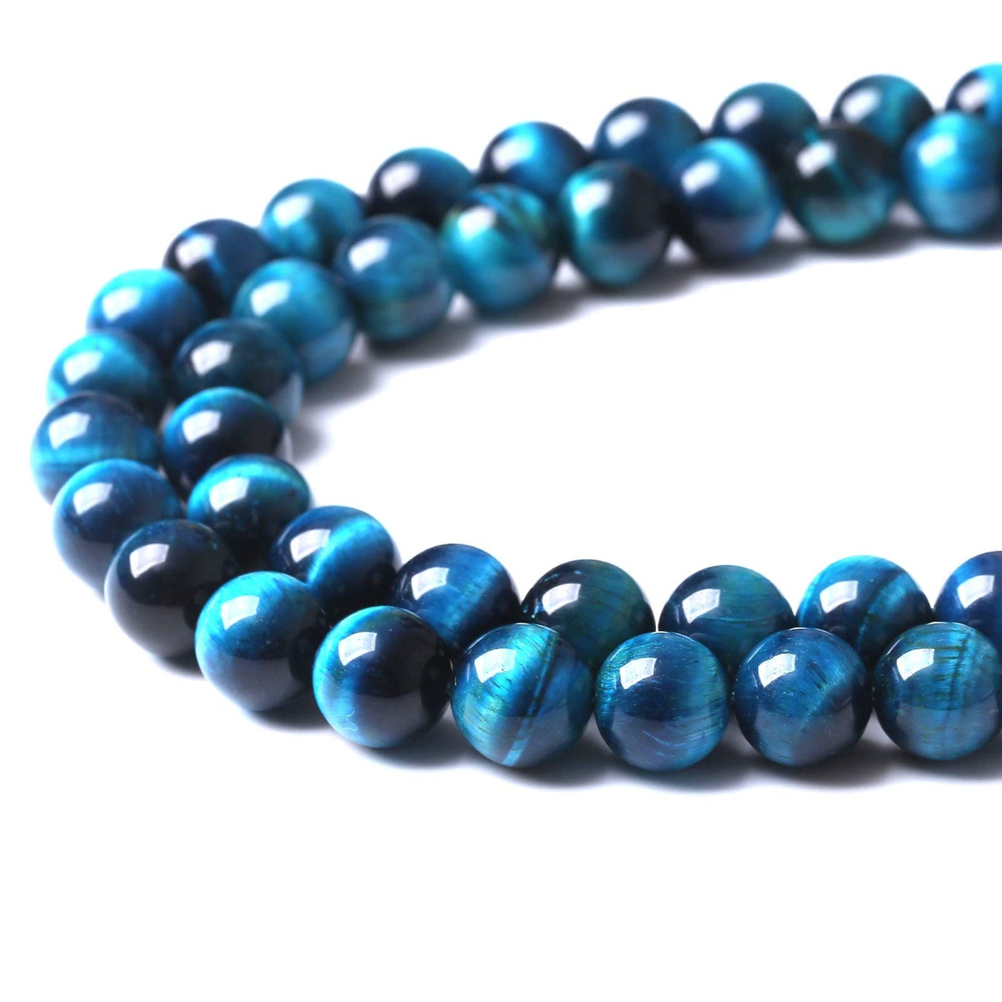 90PCS 4MM AAA Blue Tiger Eye Stone Beads Natural Gemstone Bead Crystal Healing Energy Jewelry Making DIY 15 inches