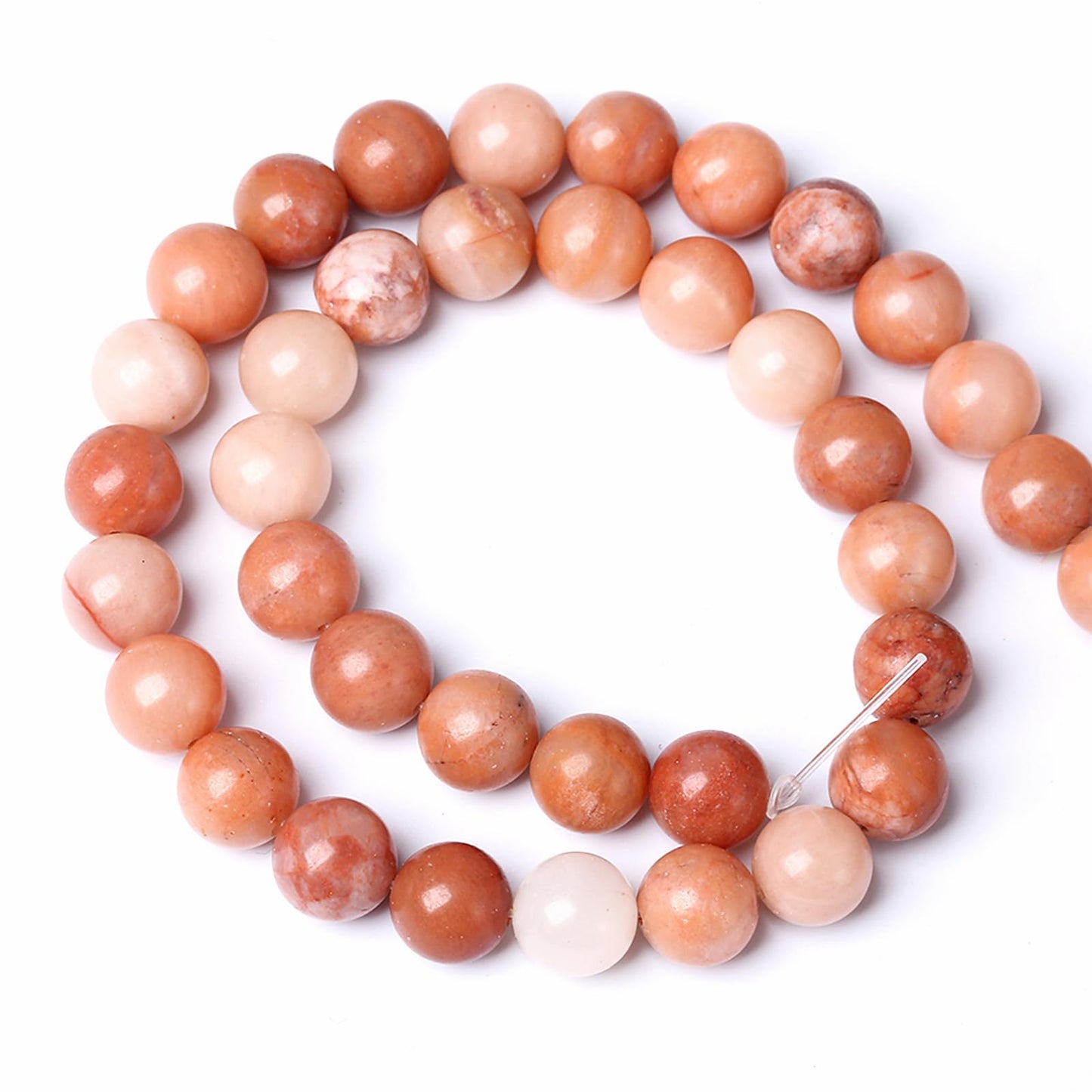 12MM 31PCS Natural Stone Pink Aventurine Loose Beads for Jewelry Making DIY Bracelet