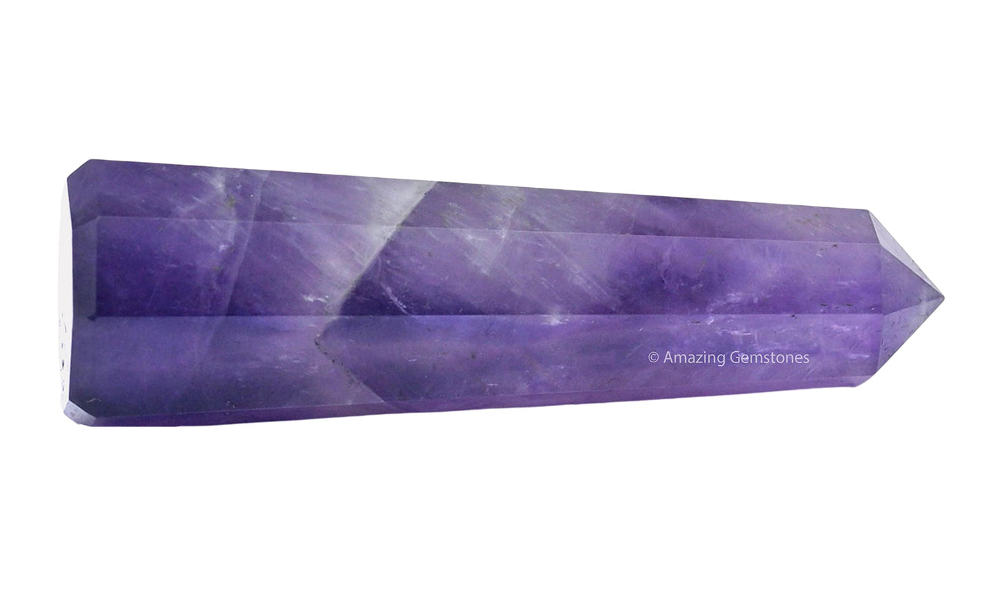 Amazing Gemstone Amethyst Crystal Towers ~ Natural Healing Crystal Point Obelisk for Reiki Healing and Crystal Grid (3" to 4" INCH)