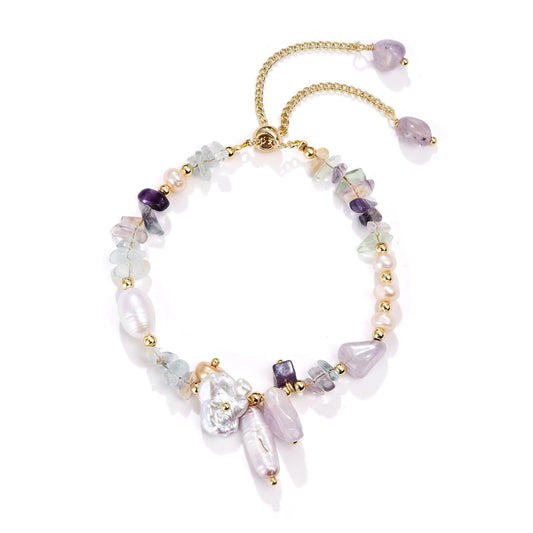 LWQQWL Baroque Pearl Bracelet for Women Natural Pearl Bracelet Healing Stone Bracelets Pearl Jewelry Gift