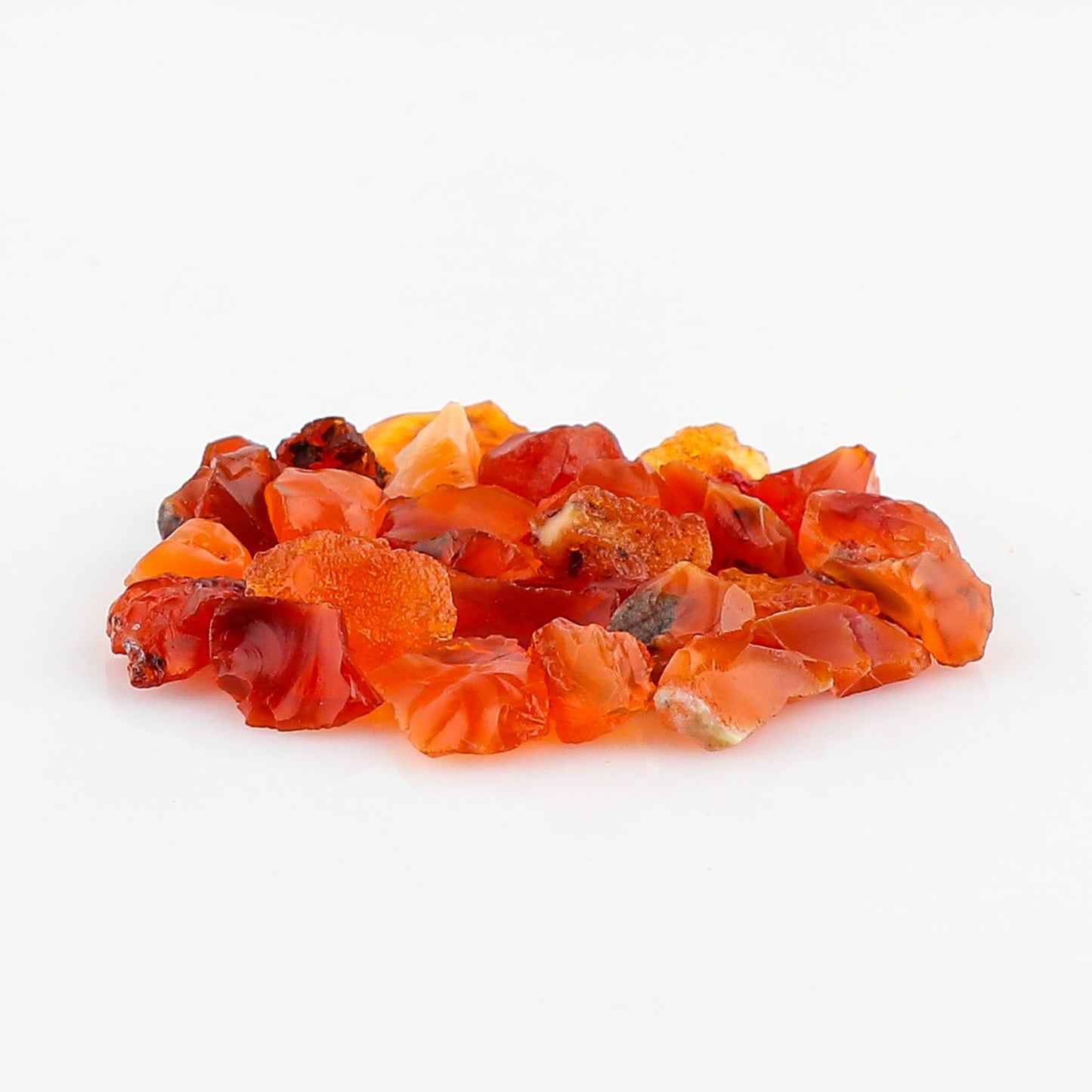 CRYSTALIS Wholesale 50 carats Natural Fire Opal, Loose Gemstone Bulk Rough Jewelry Making Supply, Chakra & Healing Raw Stones, Wire Wrapping, DIY, Gem Collection