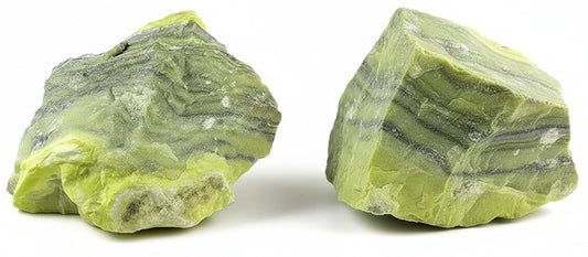 Healing Crystal Stones, 1.25-2.0" Large Reiki Healing Gemstones Natural Tumbled Polished Stones for Energy Witchcraft Therapy Meditation Pack 2 (Serpentine)
