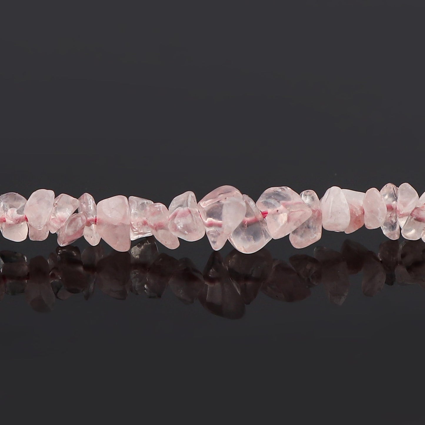 TGH Natural Rose Quartz Chips Braided Bracelet Healing Crystals Birthday Gift for Her Resizable Hand Braid Rope Thread Protection Bracelet for Men Women Gemstone Jewelry 7 inch Christmas Gift