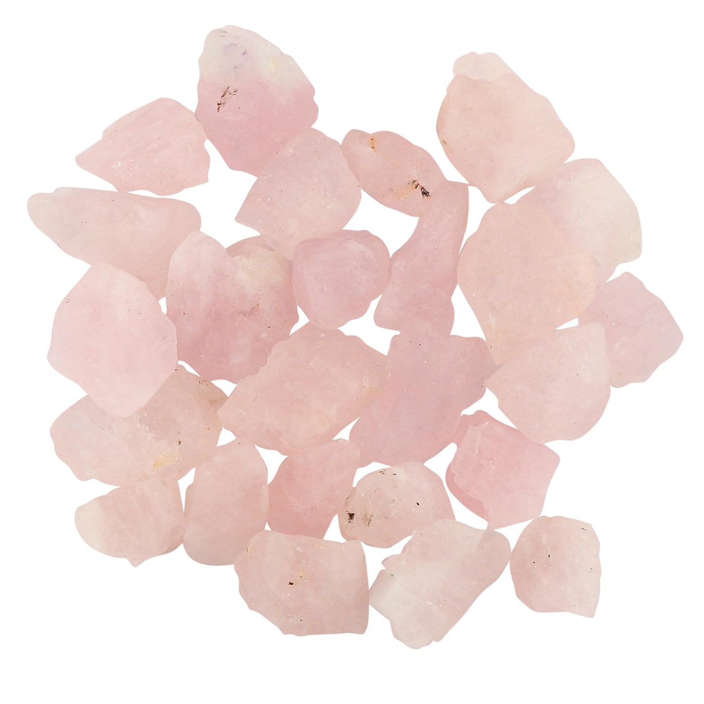 GEMKORA Wholesale 50 carats Raw Pink Morganite Rough Gemstone, Natural Crystals, Healing Stones, Bulk Lot, Jewelry Making Supply, 10 to 15mm [8 to 10pcs]