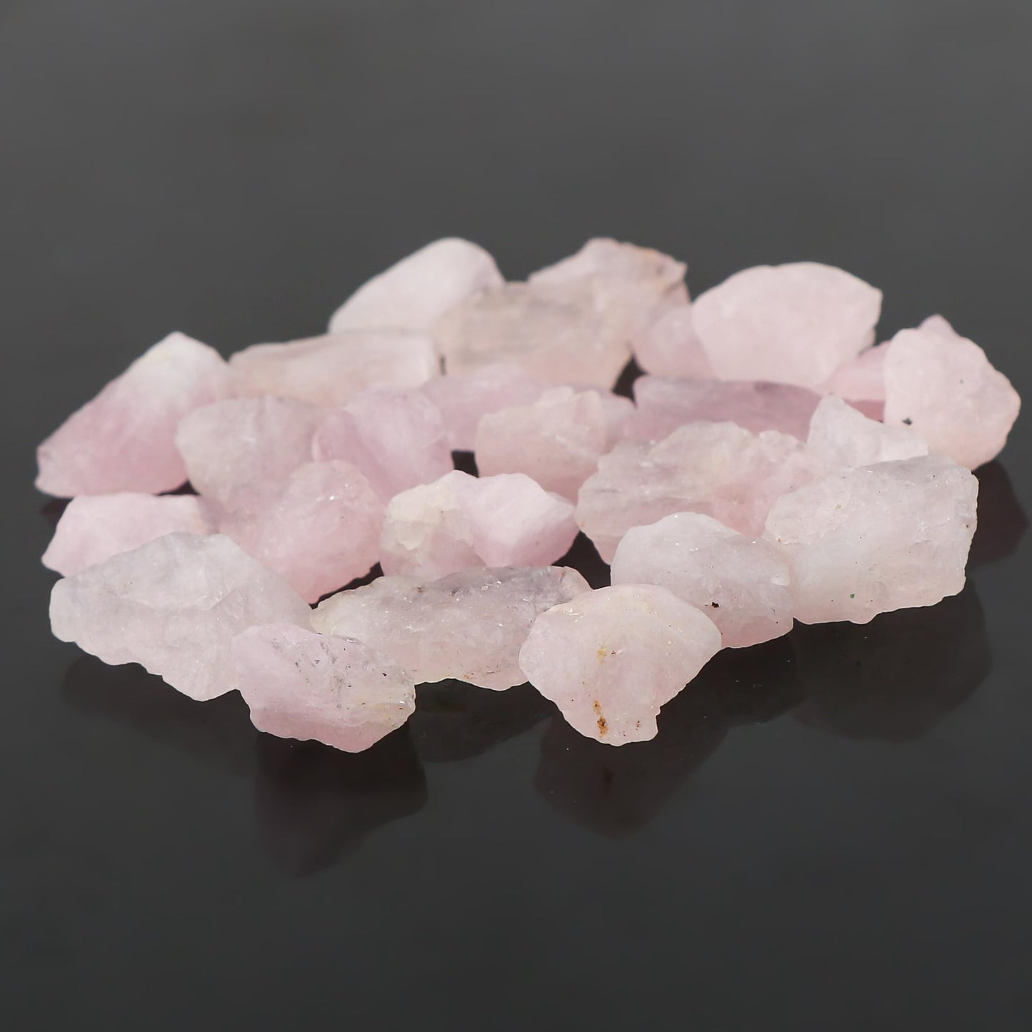GEMKORA Wholesale 100 carats Raw Pink Morganite Rough Gemstone, Natural Crystals, Healing Stones, Bulk Lot, Jewelry Making Supply, 15 to 20mm [10 to 12pcs]