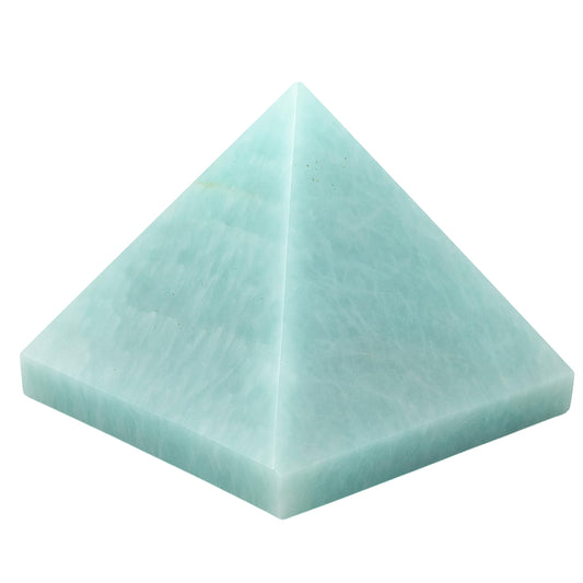 Amazing Gemstone Amazonite Pyramid Crystal Healing Stones - 1.5" Great Pyramid Figurine of Natural Stone Pyramid for Meditation, Reiki, Chakra Balancing and Crystal Pyramids Grid