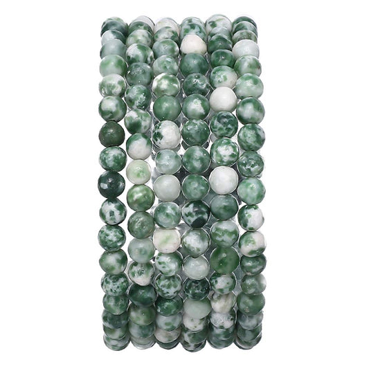 BEADIA Natural African Jade Stone Round Loose Semi Gemstone Beads for Jewelry Making 4MM 38cm/Strand