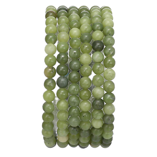 BEADIA Taiwan Green Jade Natural Stone Round Loose Semi Gemstone Beads for Jewelry Making 4MM 38cm/Strand
