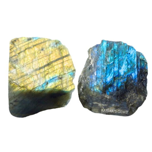 Crystals, Rocks, Jade, Crystals and Healing Stones, Witchcraft Supplies, Healing Crystals, Stones, Healing Stones, Rock Collection, Agate, Raw Stones (Labradorite, 2 Pcs)